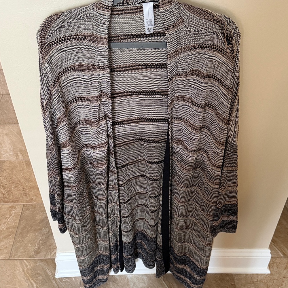 MarlaWynne Multicolor Open-Front Cardigan